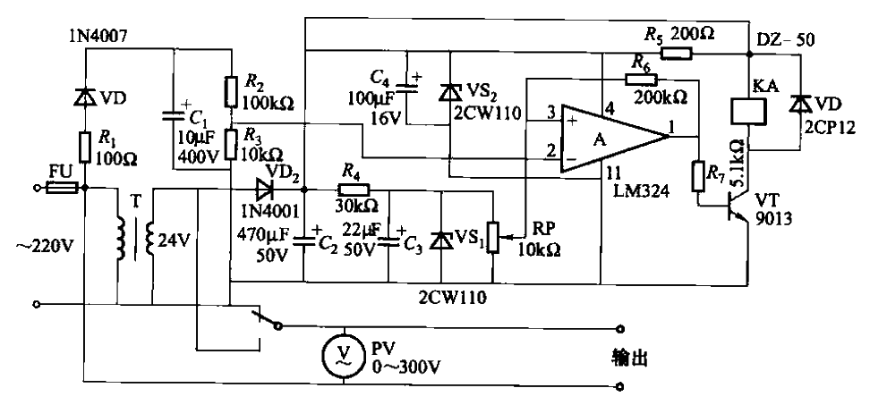 80.<strong>Relay control</strong><strong>Autotransformer</strong> type<strong>AC stabilized power supply</strong> circuit 2.gif