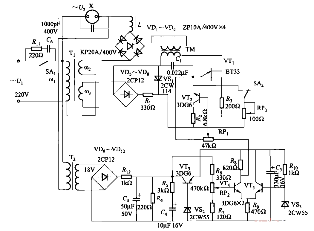 93.<strong>Thyristor</strong><strong>Control</strong><strong>AC Stabilized Power Supply</strong>Circuit 2.gif