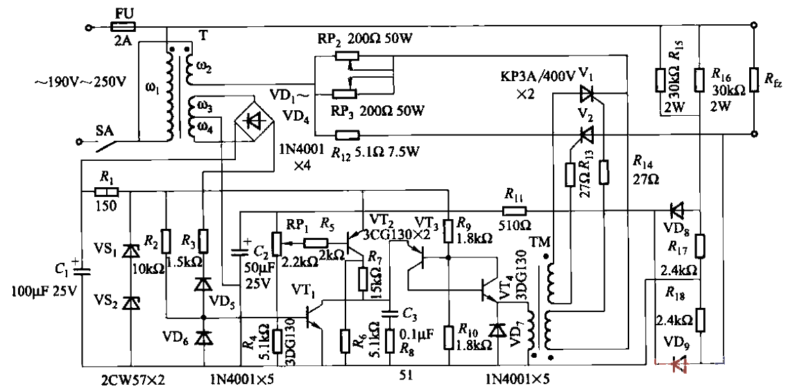 94.<strong>Thyristor</strong><strong>Control</strong><strong>AC Stabilized Power Supply</strong>Circuit Three.gif