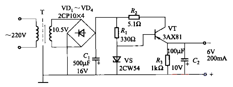 20.<strong>Single tube</strong><strong>Series type</strong><strong>Transistor</strong><strong>Stabilized power supply circuit</strong>Part 2.gif