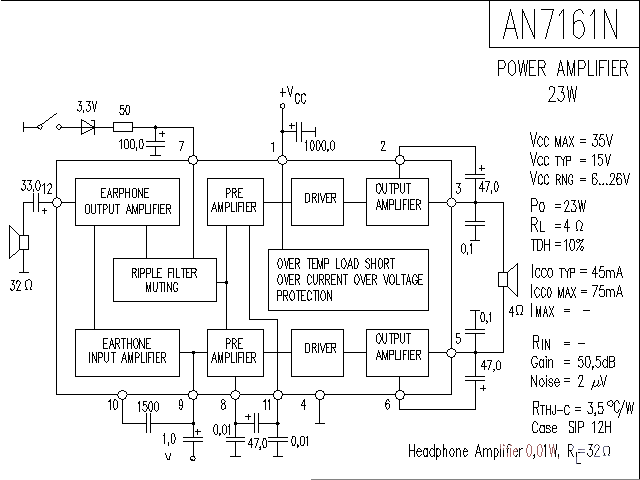 <strong><strong>AN</strong></strong>7161N<strong><strong>Power amplifier circuit diagram</strong></strong>.gif