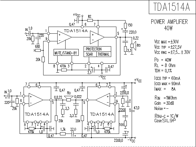 TD<strong>A15</strong>14A<strong><strong>Power amplifier circuit diagram</strong></strong>.gif