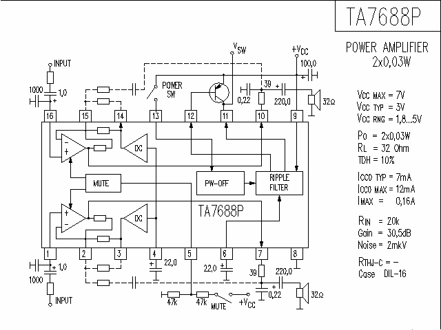 TA7688P<strong><strong>Power amplifier circuit diagram</strong></strong>.gif