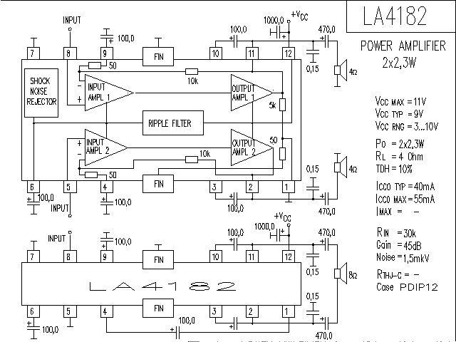 LA4182<strong><strong>Audio</strong></strong>IC<strong>Circuit</strong>.gif