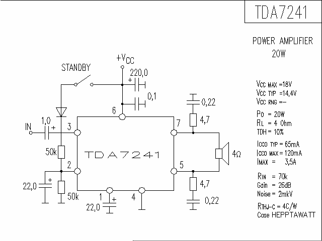 TDA7241 <strong><strong>Audio</strong></strong>IC<strong><strong>Circuit Diagram</strong></strong>.gif