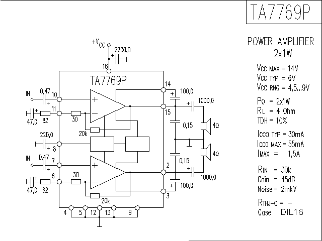 TA7769P<strong><strong>Power amplifier circuit diagram</strong></strong>.gif