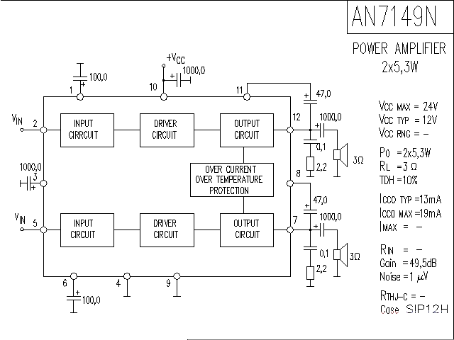 <strong><strong>AN</strong></strong>7149N<strong><strong>Power amplifier circuit diagram</strong></strong>.gif