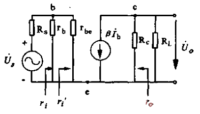 Common emitter circuit-slightly variable equivalent circuit