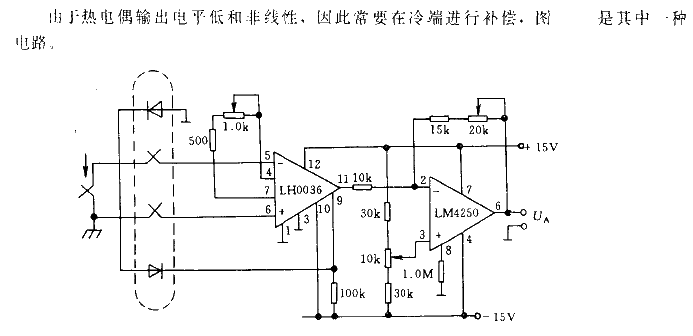 <strong><strong>Thermocouple</strong></strong><strong><strong>Temperature measurement circuit with cold junction compensation</strong></strong>.gif