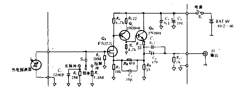 J3-02 type Joule detection circuit diagram