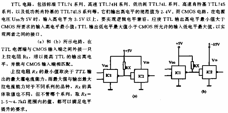 <strong><strong>TTL</strong></strong> to <strong><strong>CMOS</strong></strong><strong><strong>Interface circuit</strong></strong>.gif