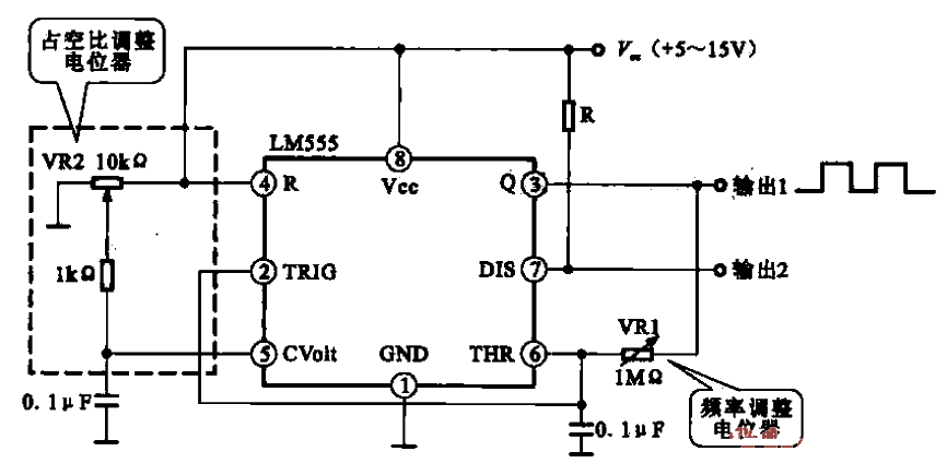 Broadband square wave oscillator