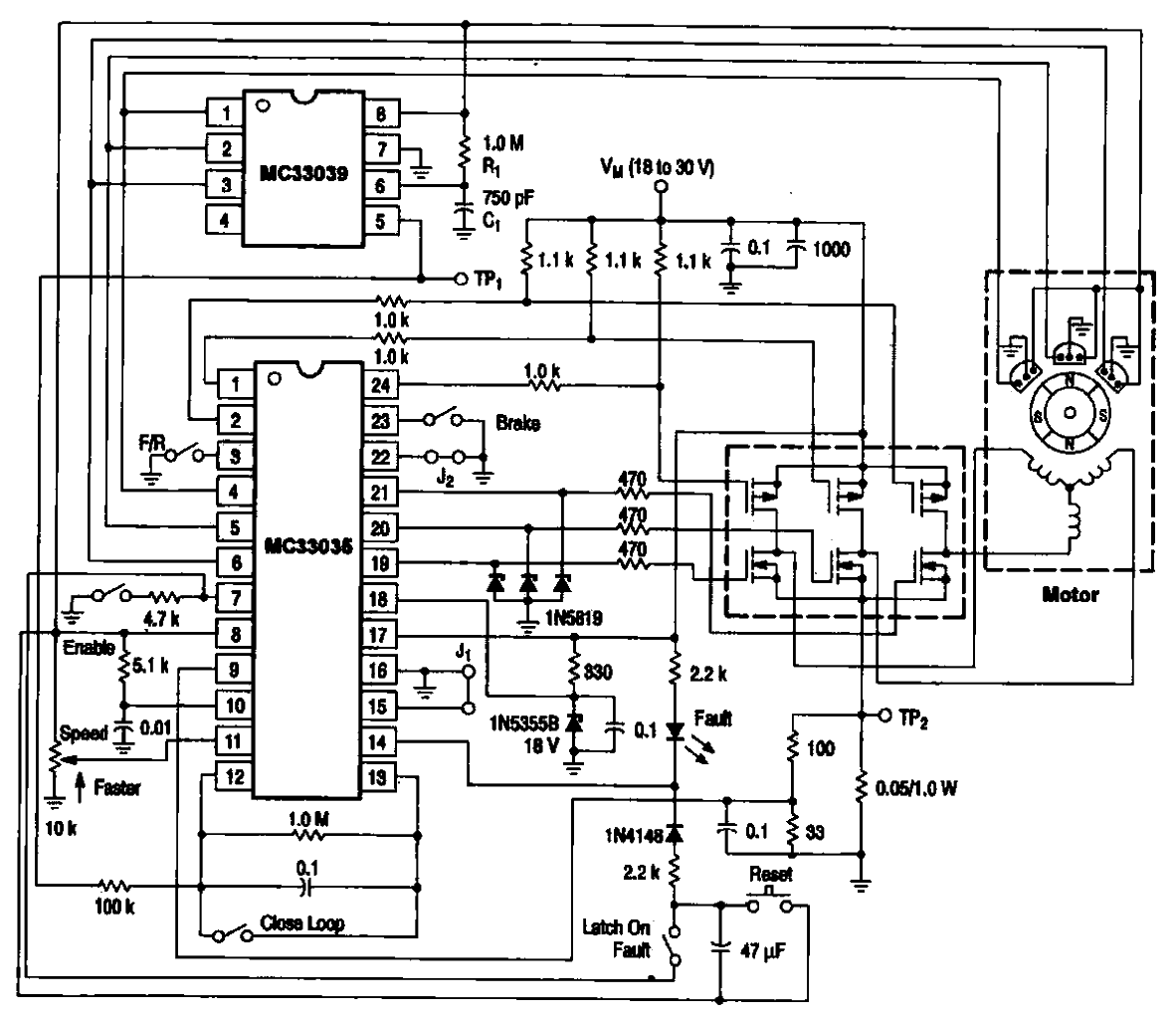 Brushless DC motor control circuit