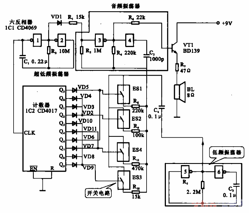 55.Bird call simulation<strong>signal generator</strong>circuit.gif