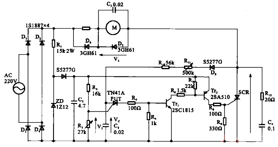 36.<strong>Thyristor</strong> Control<strong>Motor</strong><strong>Speed ​​Control Circuit</strong>.gif