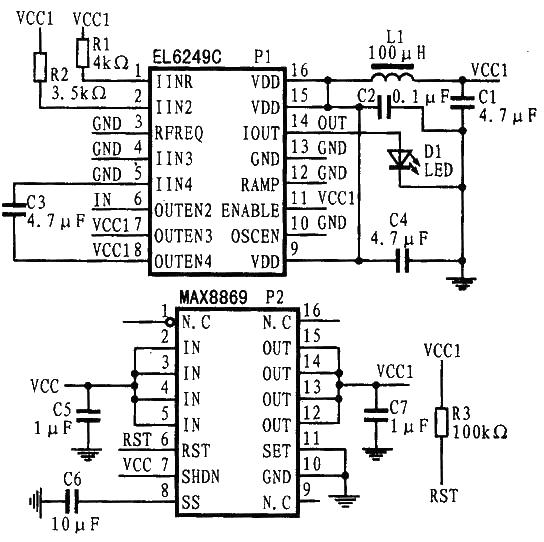 MEMS strobe driver circuit diagram