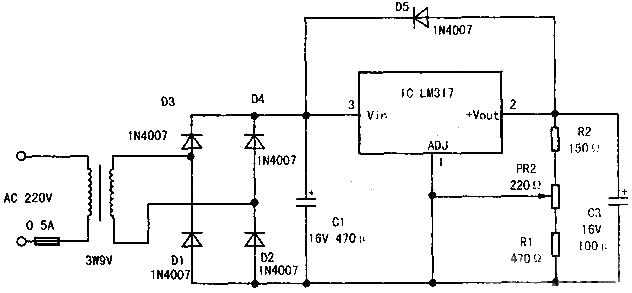 Design and production of practical small regulated power supply LM317 POWER SUPPLY