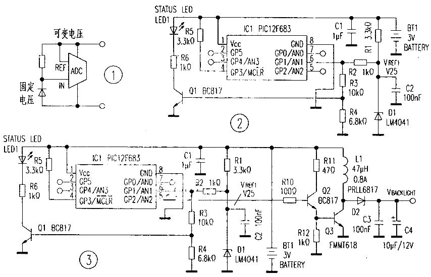 Battery monitor PIC12F683 BATTERY MONITOR as constant boost converter