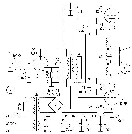 Introduction and application of microelectronic tube 6C6B 6C6B power amplifier