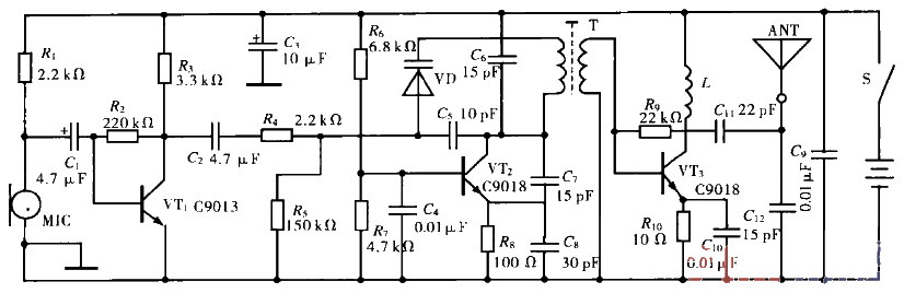 8. FM<strong>Wireless Microphone</strong><strong>Circuit</strong>.gif