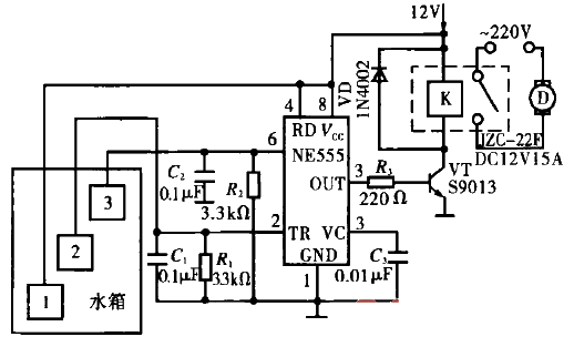 3. Water tower automatic water supply<strong>Control circuit</strong>.gif