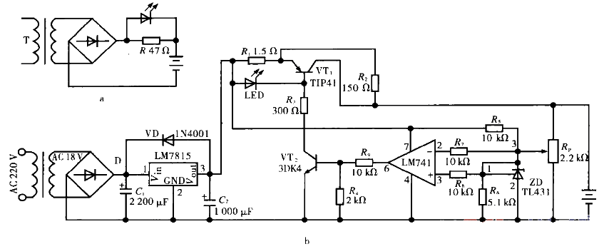 Toy remote control car battery charger circuit