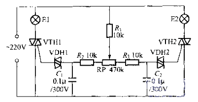 37.<strong>Thyristor</strong>Dual-color<strong>Dimmer lamp</strong><strong>Circuit</strong> (2).gif