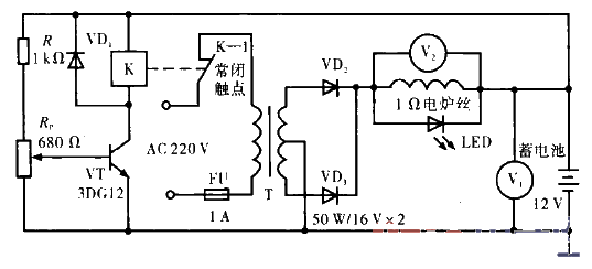 18. Simple<strong><strong>charger</strong>circuit</strong> that stops when fully charged.gif