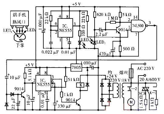 3.<strong>Induction type</strong>Automatic drying<strong>Mobile phone circuit</strong>.gif