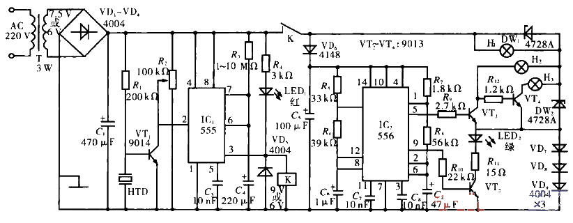 Sound controlled toy low light circuit