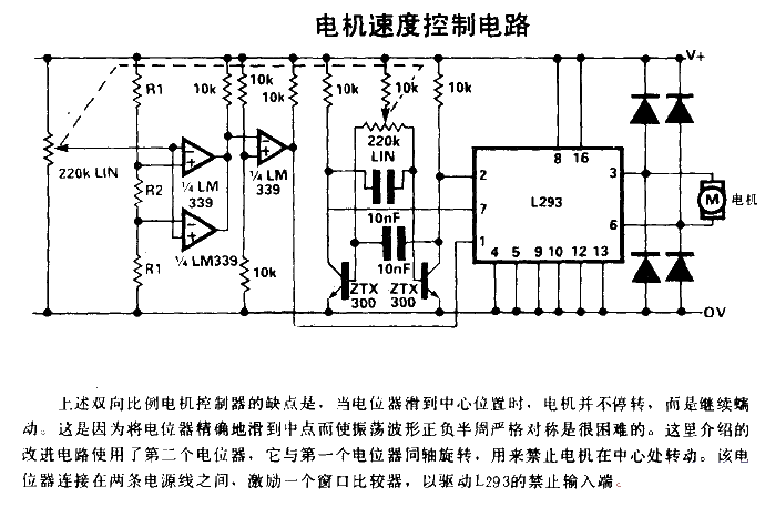 Motor speed control circuit