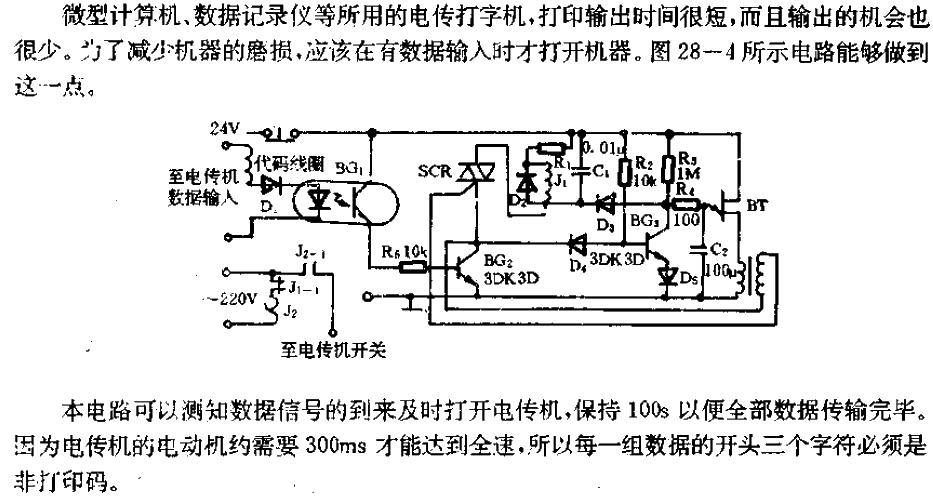 Only with data input can the teletypewriter's <strong>circuit</strong> be opened.gif