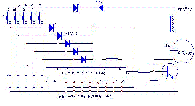 Design and analysis of a four-bit remote control component capable of remote reset