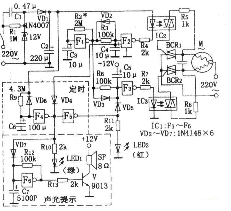 Reliable single-chip washing machine programmable timer