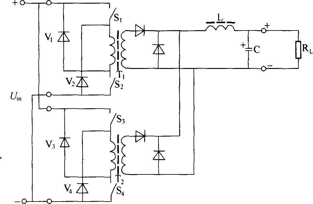 Dual forward converter schematic diagram