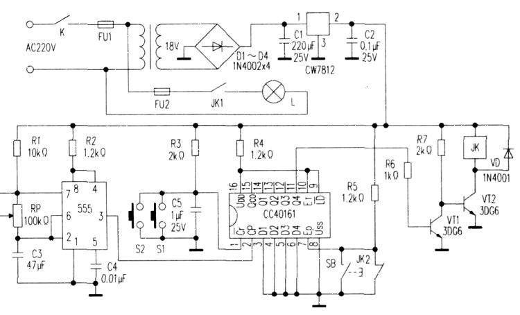 Homemade corridor lighting with automatic delay control