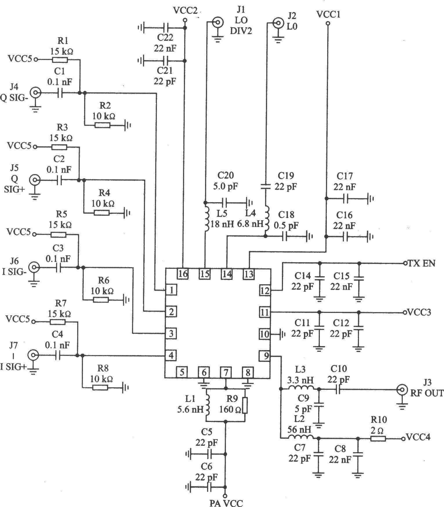 RF2942 I/Q 915 MHz Transmitter