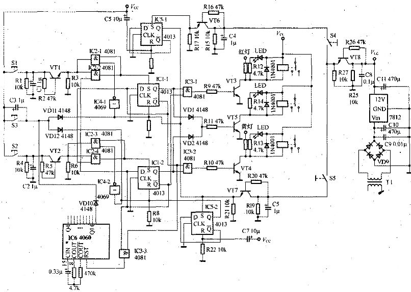 Automatic door control circuit