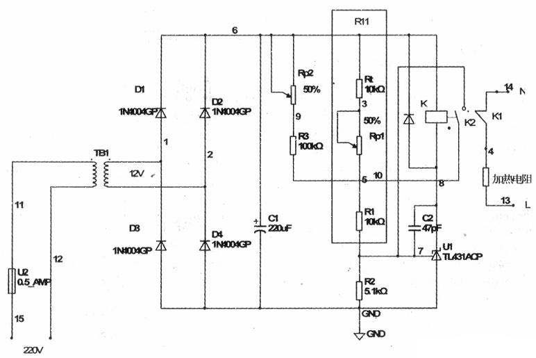 A simple and practical temperature control circuit