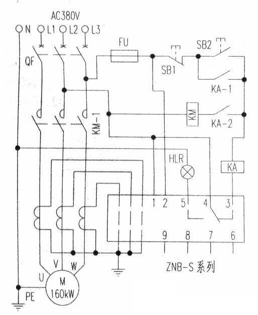 Working principle of ZNB-S digital display intelligent motor protector control circuit