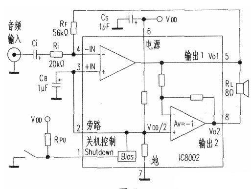 Audio amplifier circuit of the Expo flowerpot speaker