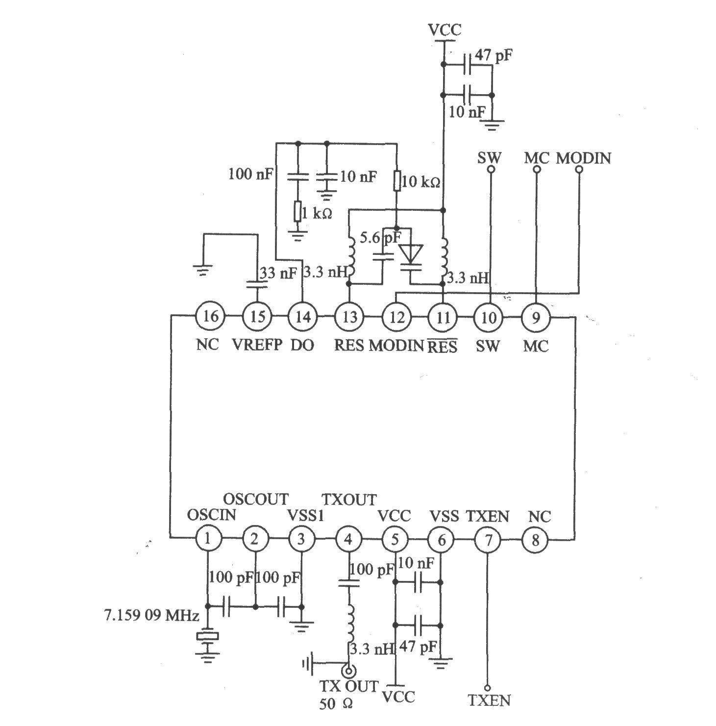 TX4930 FM/FSK 915/868/433 MHz Transmitter