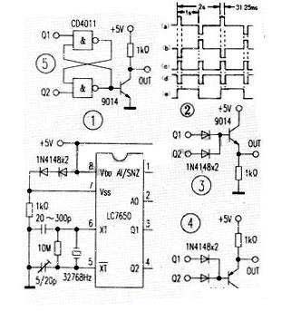 Method for obtaining second reference signal using CMOS pointer-type quartz electronic clock integrated circuit