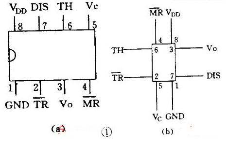 Several major features of 555 integrated time base circuit