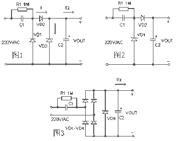 Capacitor step-down current-limited power supply