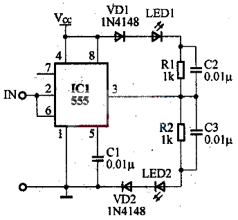 用NE555制作数字逻辑测试笔