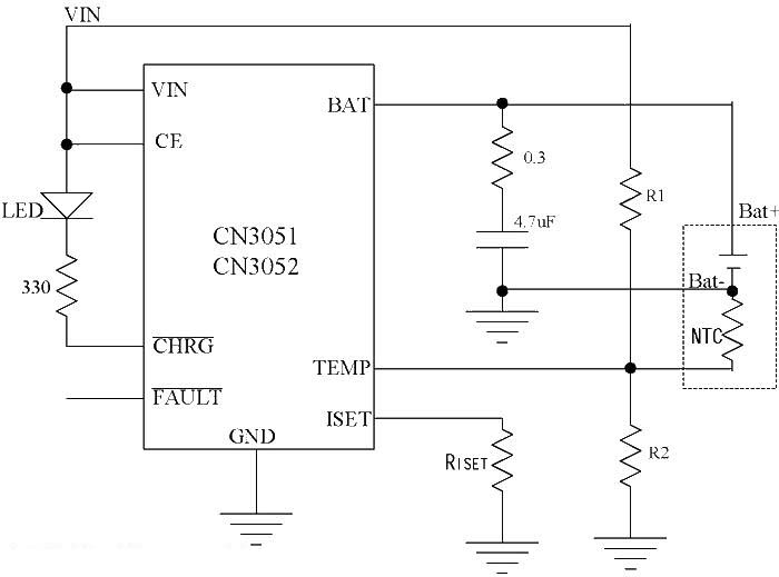 CN3051/CN3051 Typical Application Circuit - Electronic Manufacturing World