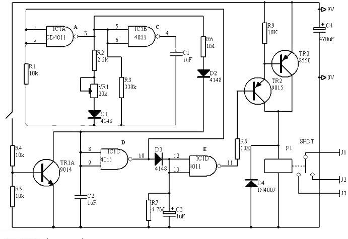 Micropower CMOS electronic timer