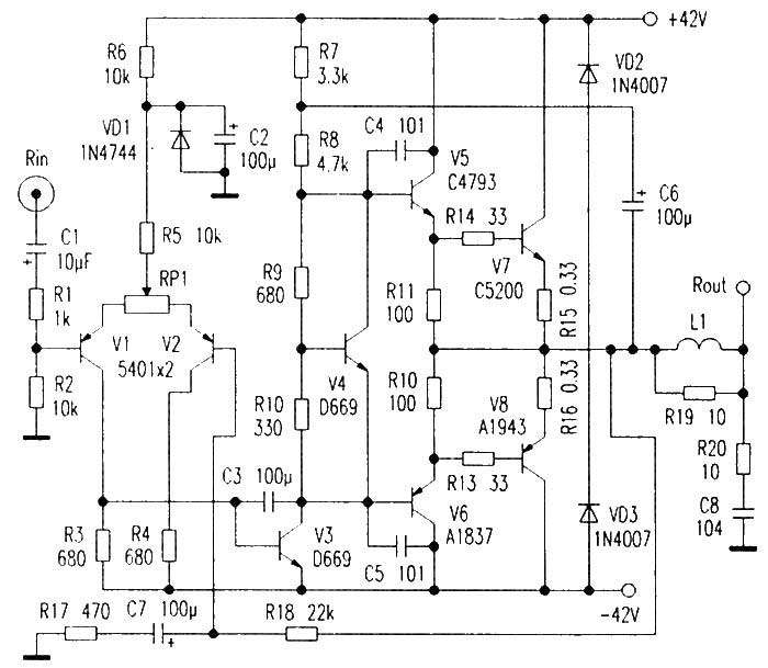 A simple final power amplifier