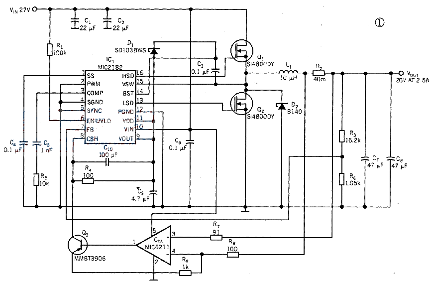 MIC2182 Current-Mode Synchronous Buck Regulator